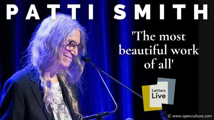 Patti Smith Reads Her Final Letter to Robert Mapplethorpe, Calling Him “the Most Beautiful Work of All”