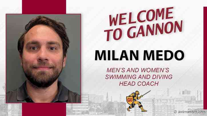 Division II Gannon University Announces Milan Medo As New Head Swim & Dive Coach