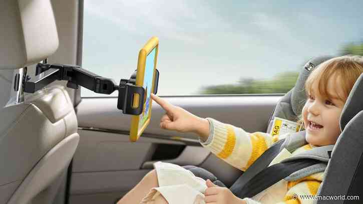 This $18 tablet holder will buy you peace and quiet on your next road trip