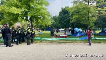 Police clear 'unauthorized' pro-Palestinian encampment at York University