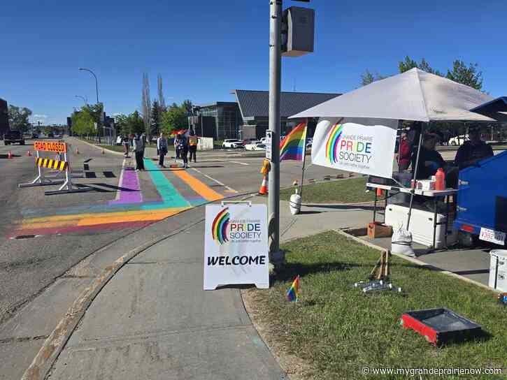 GP Pride marks eighth annual rainbow crosswalk painting