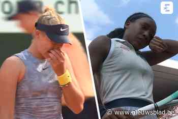VIDEO. Bittere tranen op Roland Garros: piepjonge tennistalenten kraken onder de druk in verloren halve finales