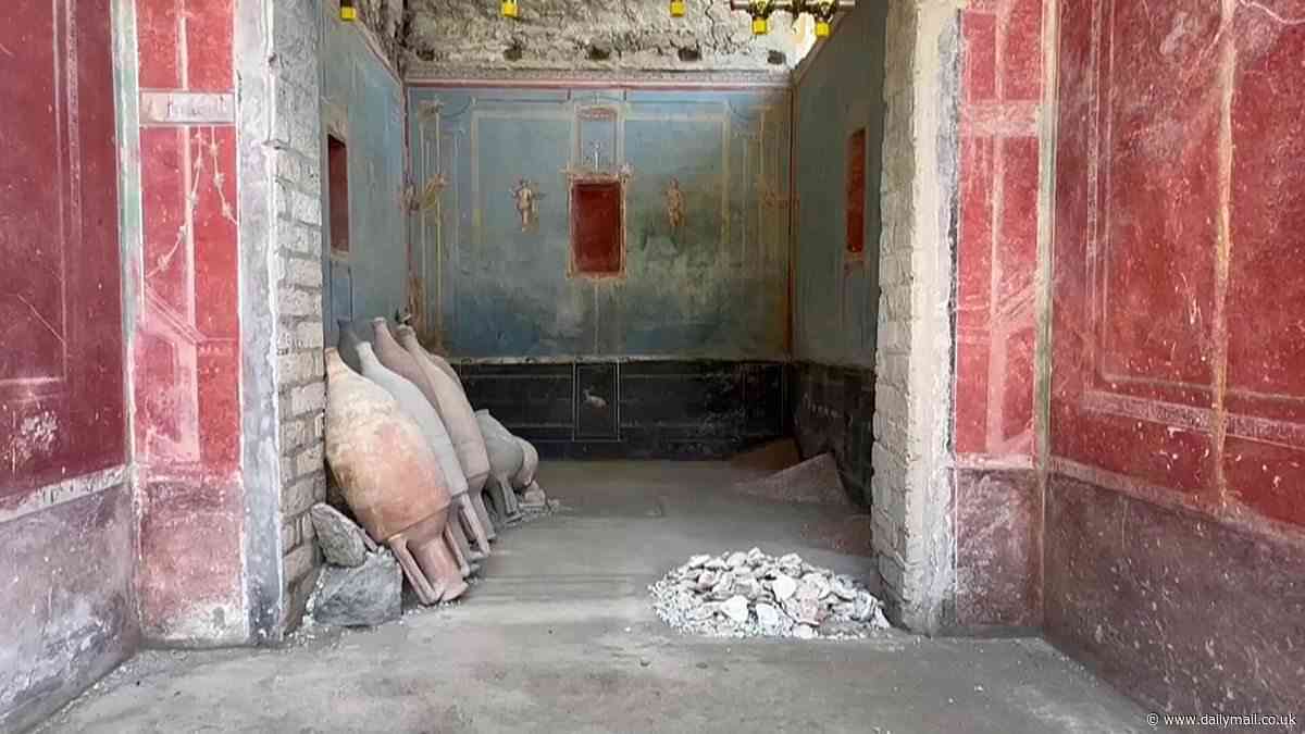 Mysterious 'blue room' is found in ruins of Pompeii that suggests it was of 'great importance'
