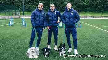 England trio are let off the leash ahead of final Euro 2024 warm-up game as they show off their pooch-handling pedigree in Crufts-style agility competition