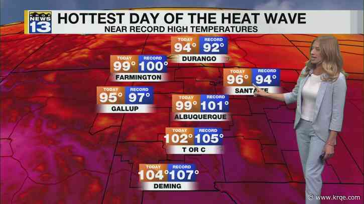 Extreme heat and higher rain chances to end the week