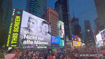 Strack-Zimmermann schaltet Wahlwerbung – am New Yorker Times Square