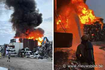 Grote brand in Brussels recyclagebedrijf: “Houd ramen en deuren dicht”
