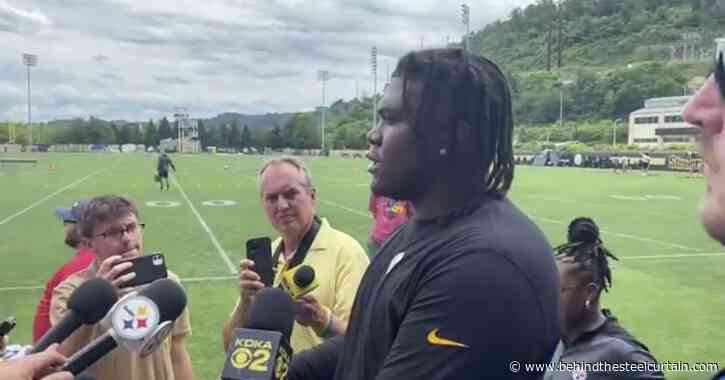 Steelers OT Broderick Jones: There’s no bad blood amongst offensive line during competition