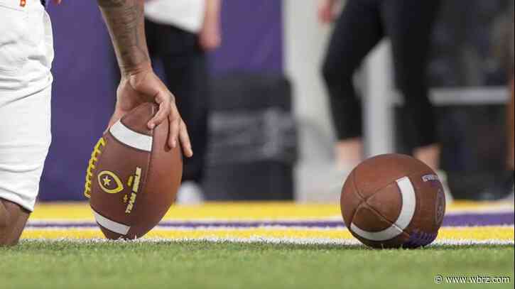 LSU Football hosts third annual Golden Cleats Combine for Kelly Cares Foundation