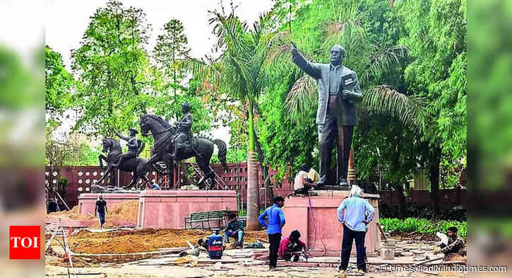 Gandhi, Ambedkar Parliament statues relocated, govt draws Congress fire