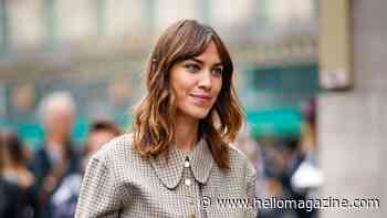 Alexa Chung's velvet micro shorts and mary janes are a match made in fashion heaven