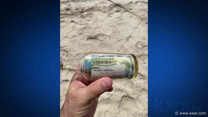 Texas father, son discover message in a bottle on Gulf coast
