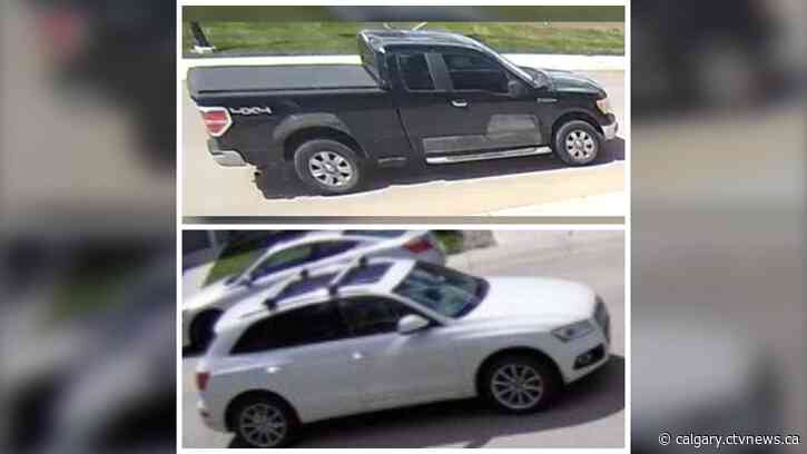 Two vehicles, occupants sought in connection with Airdrie shooting