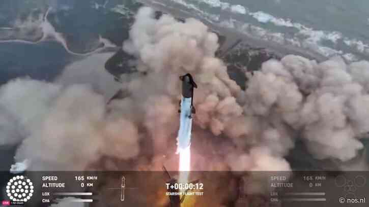 Vierde test met megaraket SpaceX gelukt: Starship landt in zee