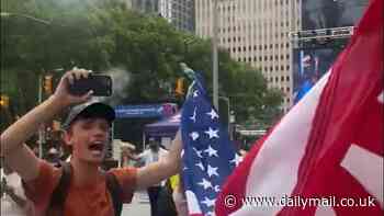 USA fans celebrate shock T20 Cricket World Cup win over Pakistan in New York