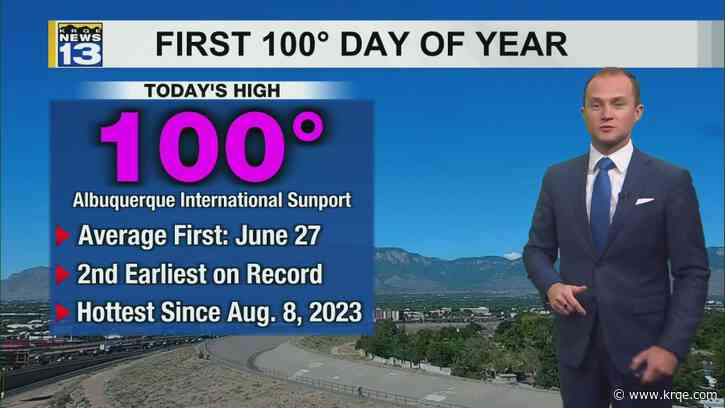 Record high and triple-digit heat across New Mexico