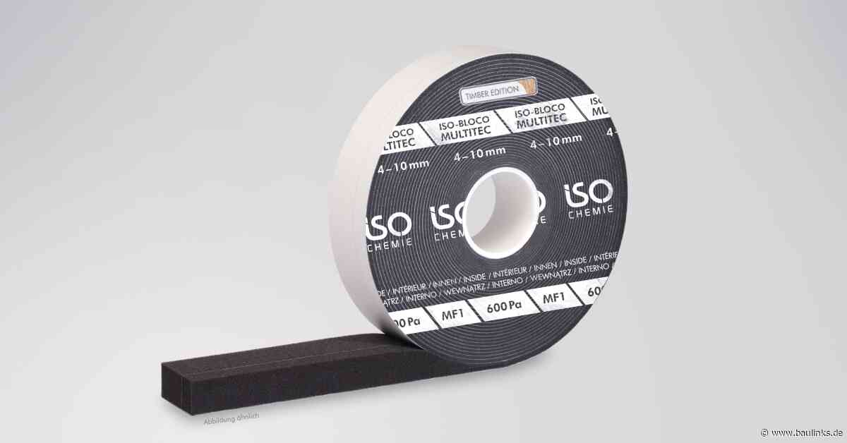 ISO-Bloco Multitec „Timber Edition” Multifunktionsband mit Hybridtechnologie für luftdichte Holzbaufugen