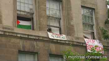 Police use tear gas to disperse Pro-Palestinian supporters occupying McGill University administration building