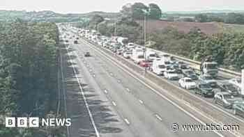 Long delays after M5 crash and fire