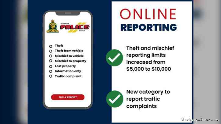 Lethbridge police expand online options for reporting less serious crimes