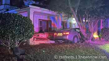 Portsmouth man arrested after fleeing traffic stop, crashing into Hampton home