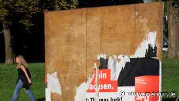 Oberammergau: Wahlplakate abgerissen und übermalt
