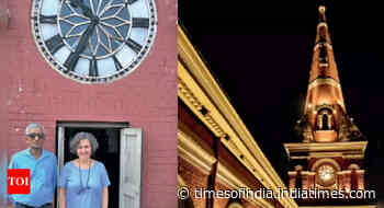 140-year-old clock under Magen David synagogue steeple all set to strike again