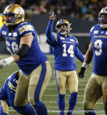 Bombers’ kicker takes issue with CFL’s chipped footballs