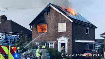 West Sussex crews tackle Upper Beeding house fire