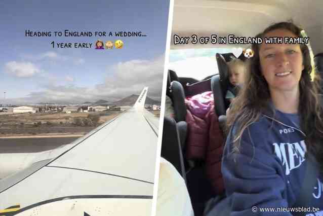 Vrouw vliegt 2.700 kilometer om huwelijk van vader bij te wonen, maar is een jaar te vroeg: “Nog nooit zo op tijd geweest”