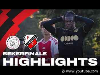 THRILLER in BEKERFINALE tussen FC Utrecht O16 en Ajax O16 🤯 | HIGHLIGHTS