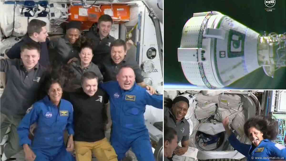 Watch the moment two astronauts enter the International Space Station following a late arrival aboard Boeing's problem-plagued Starliner capsule