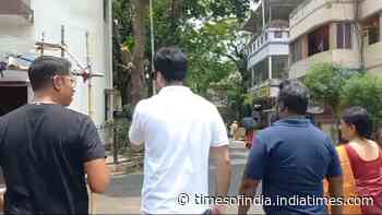 Abir Chatterjee on his way to cast vote
