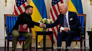 Biden APOLOGIZES to Zelensky for Republican delays to massive aid package and promises US will stand with Ukraine as it battles renewed Russian offensive: 'We're still in ... completely, thoroughly'