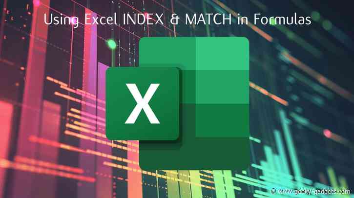 How to use Excel INDEX & MATCH in formulas effectively