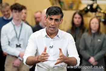 Rishi Sunak visits West Country in wake of apology over D-Day event