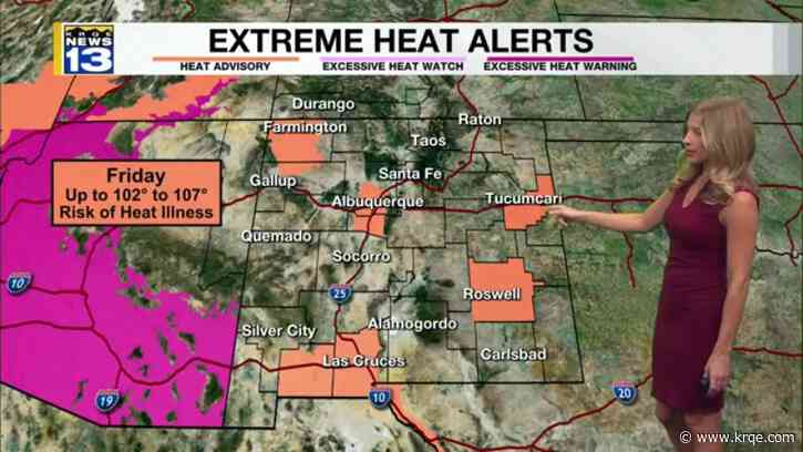 More scorching temperatures expected across New Mexico Friday