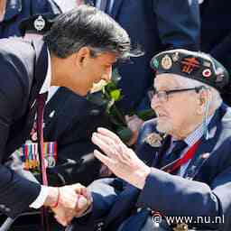 Britse premier Sunak zegt sorry voor te vroeg vertrek bij D-day-herdenking