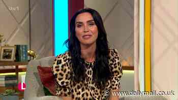 Christine Lampard collapses into giggles during 'awkward' interview with husband Frank as the couple appear together again on ITV