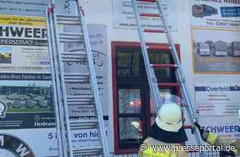 FW Xanten: Entstehungsbrand im Dachgeschoss