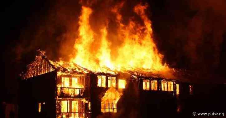 Fire guts commercial building in Anambra, firefighters prevent major damage