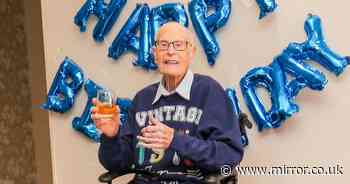 Brit who's one of world's oldest people celebrates 111th birthday with a whisky