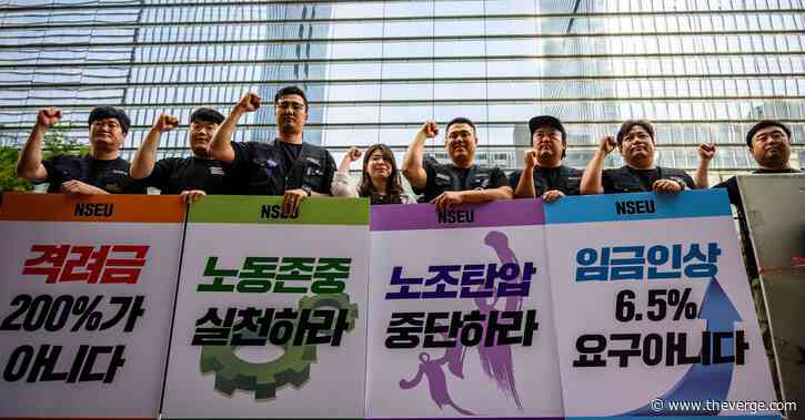 Samsung Electronics workers strike for the first time ever
