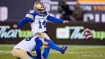 Bombers kicker blames microchipped footballs for accuracy woes in loss to Alouettes