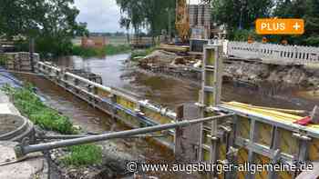 Ist die Baustelle an der Achbrücke für überflutete Felder verantwortlich?