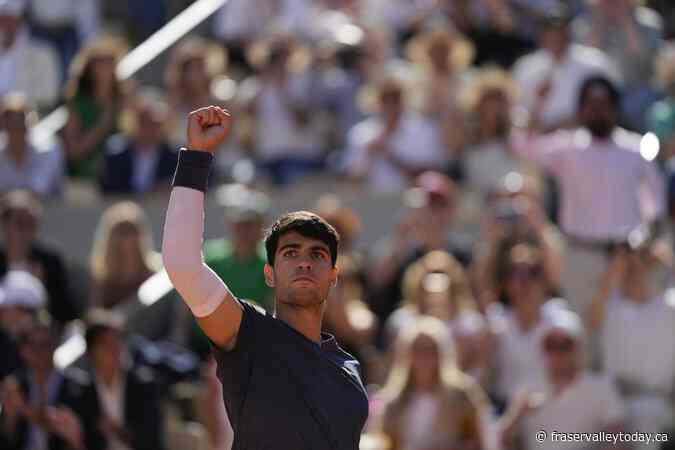 Carlos Alcaraz reaches his first French Open final by beating Jannik Sinner 2-6, 6-3, 3-6, 6-4, 6-3