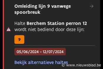 App van De Lijn kondigt einde hinder tram 4 en 9 aan op 12 juli, maar dat blijkt niet te kloppen