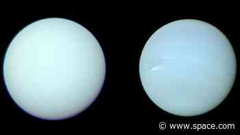 Weird magnetic fields of Uranus and Neptune may come from strange space chemistry