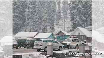 Fresh Snowfall In Higher Reaches of Kashmir Valley Brings February Chill In June