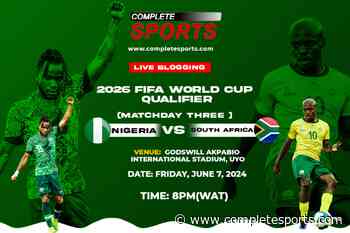 Nigeria Vs South Africa Live Blogging – 2026 WCQ: Group C Matchday 3